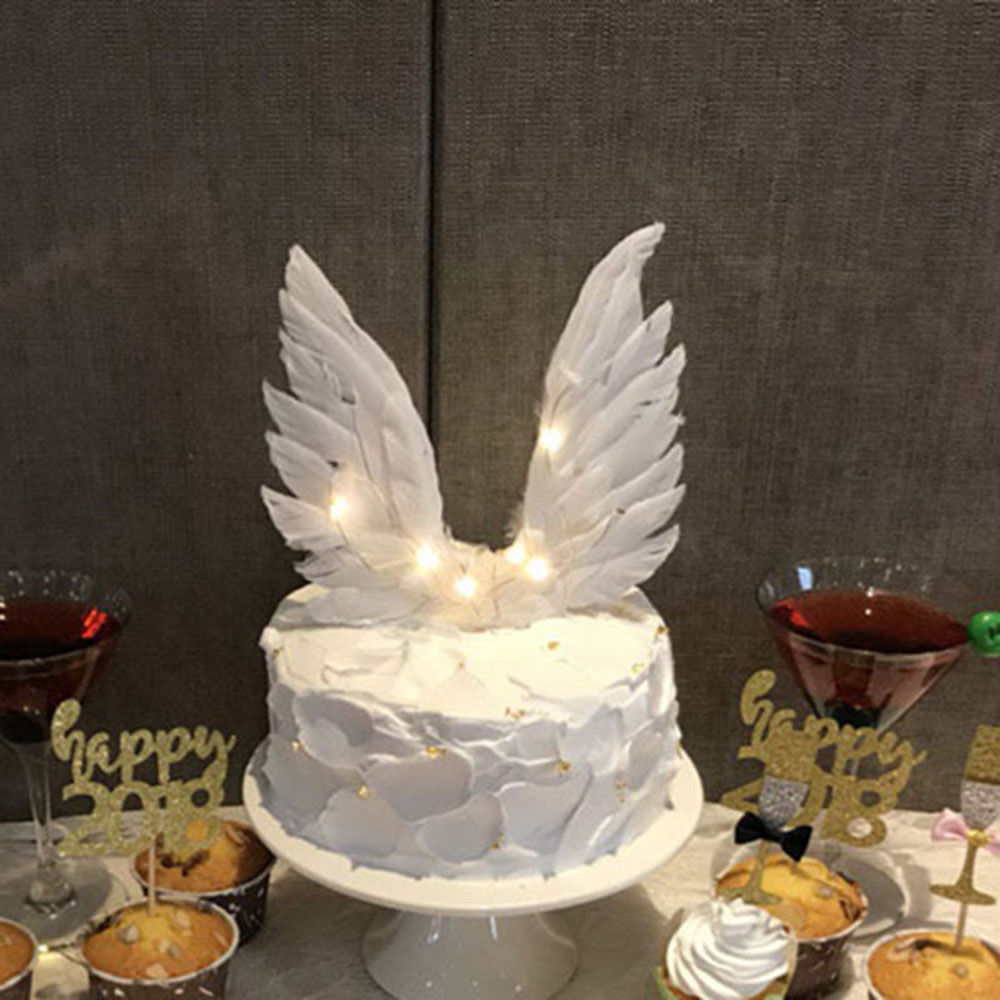 Gâteau d'ailes d'ange, décoration d'arbre de noël, – Grandado