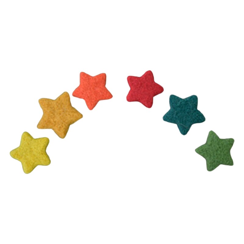 5/6/9 Pièces BRICOLAGE Fait Main Bébé Feutre Amour Coeur Étoiles Ornements Décoration de Fête À la Maison F3ME: 2