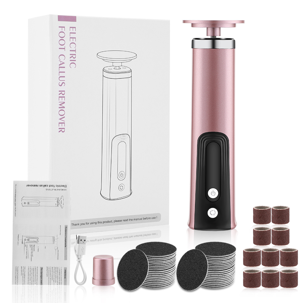 2in1 Elektrische Vijl Voor Voeten Pedicure Machine Dode Huid Remover Eelt Voet Slijpen Trimmer Oplaadbare Voetverzorging Tool Scrubber