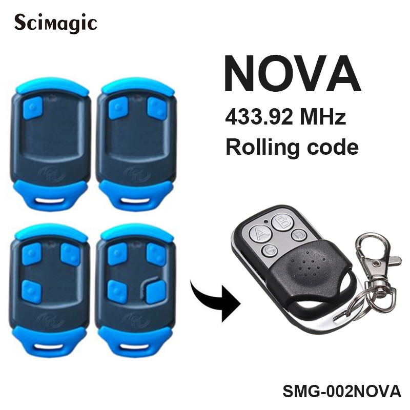 Centurion Nova Afstandsbediening Vervanging 433 Mhz Rolling Code Nova Garagedeuropener Commando 433.92 Mhz Zender