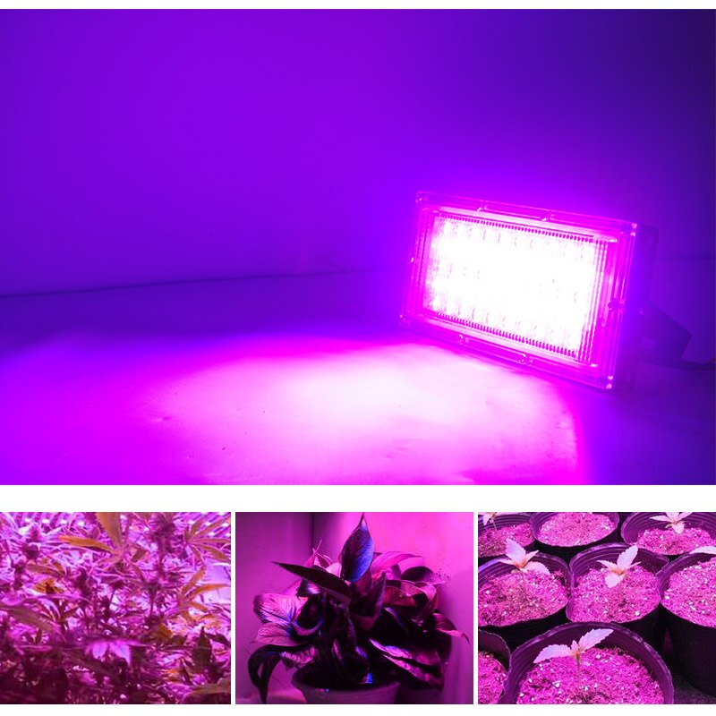 Led Grow Light Schijnwerper E27 Led Lamp Volledige Spectrum 50W Ac 220V Indoor Plant Lamp Ir Uv Voor bloeiende Hydrocultuur Systeem