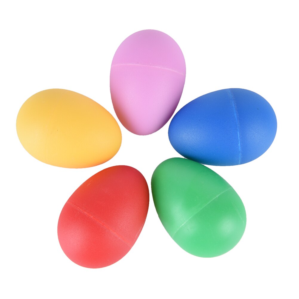 1pcs Pure Color Plastic Colourful Sound Egg Shaker Musical Instruments Maraca Rattles Shaker Red/Blue/Yellow/Pink/Green
