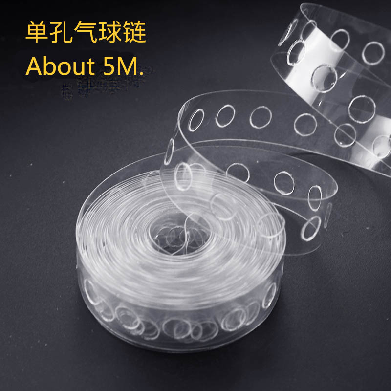 5M Balloon Accessories Balloon Chain PVC Arch Wedding Birthday Party Decoration Backdrop Balloon Chain Bow Seal Pump Clips