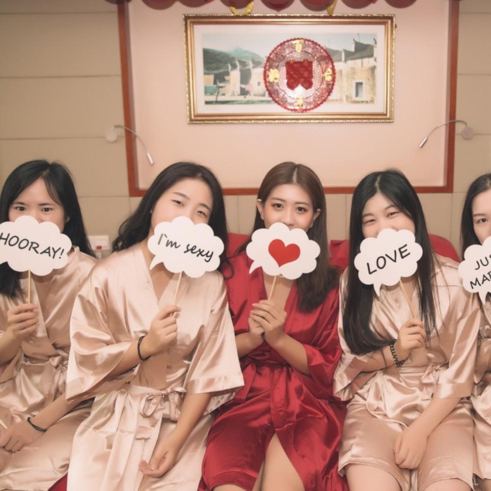 8pcs White Wedding Photograph Booth Props DIY Lips Glasses Photobooth Heart Bubble Wedding Accessories Party Photograph Supplies