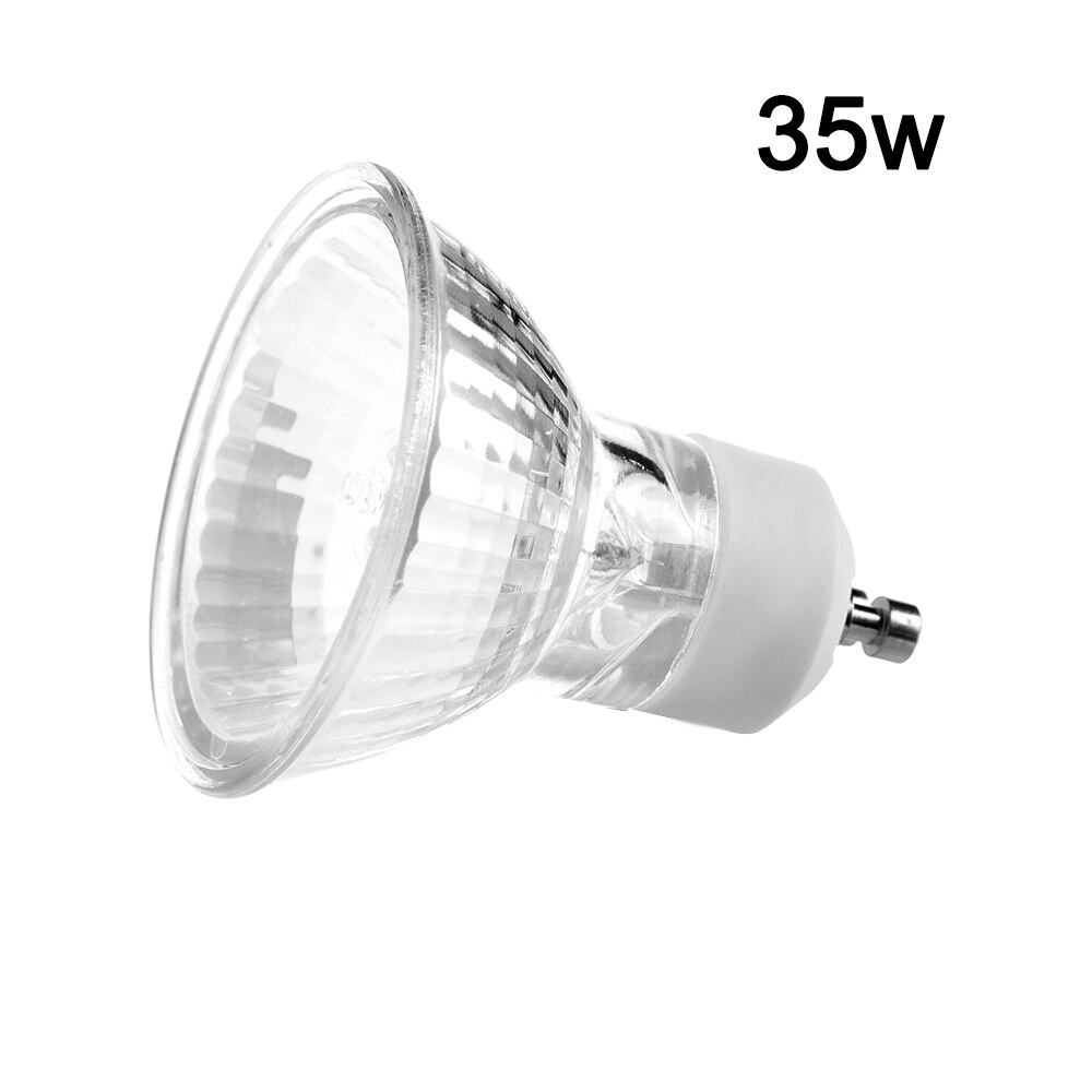 35/50W 220-240V ampoule halogène verre clair Tubes d'éclairage avec couvercle Dimmable blanc Spot lampe décor à la maison diamètre 50MM: 35w