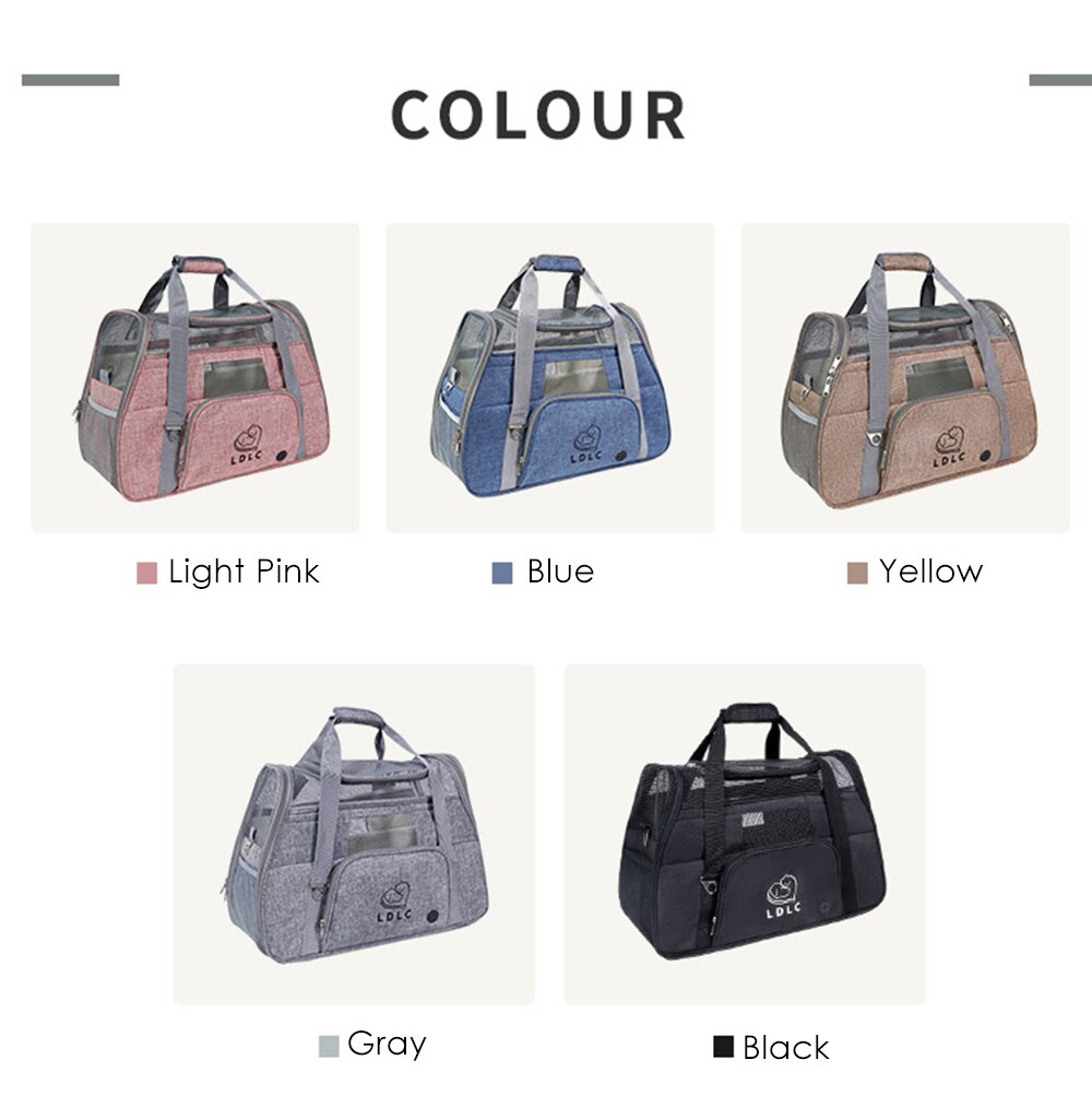 Portable Cat Carrier Bag Pet Puppy Travel Bags Breathable Mesh Dog Backpack Cat Carrier Outgoing Foldable Zipper Pets Handbag