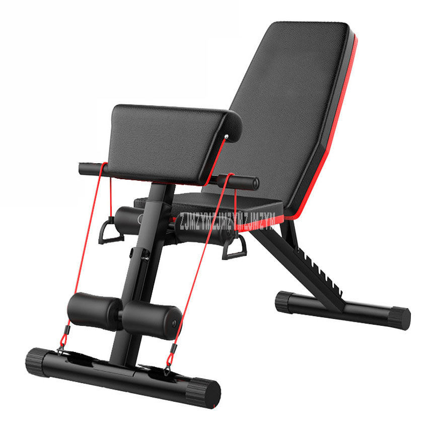 Multifunctional Foldable Dumbbell Bench 7 Gear Backrest Sit Up AB Abdominal Fitness Bench Weightlifting Training Equipment