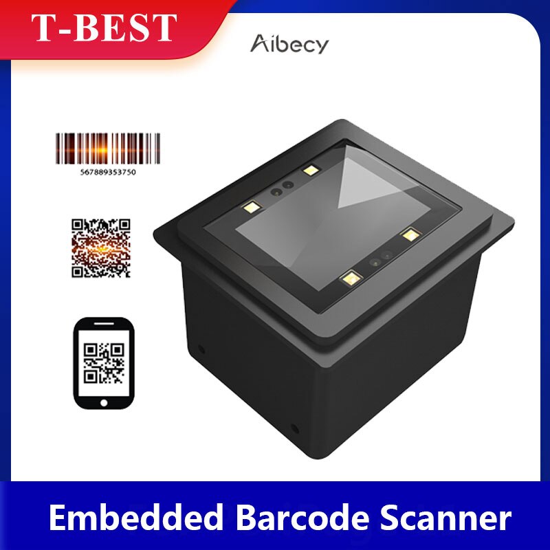 Aibecy Ingebed Barcode Scanner Self-Inductie 1D/2D/Qr Bar Code Reader Module Scanner Usb Aansluiting Ondersteuning commando Controle