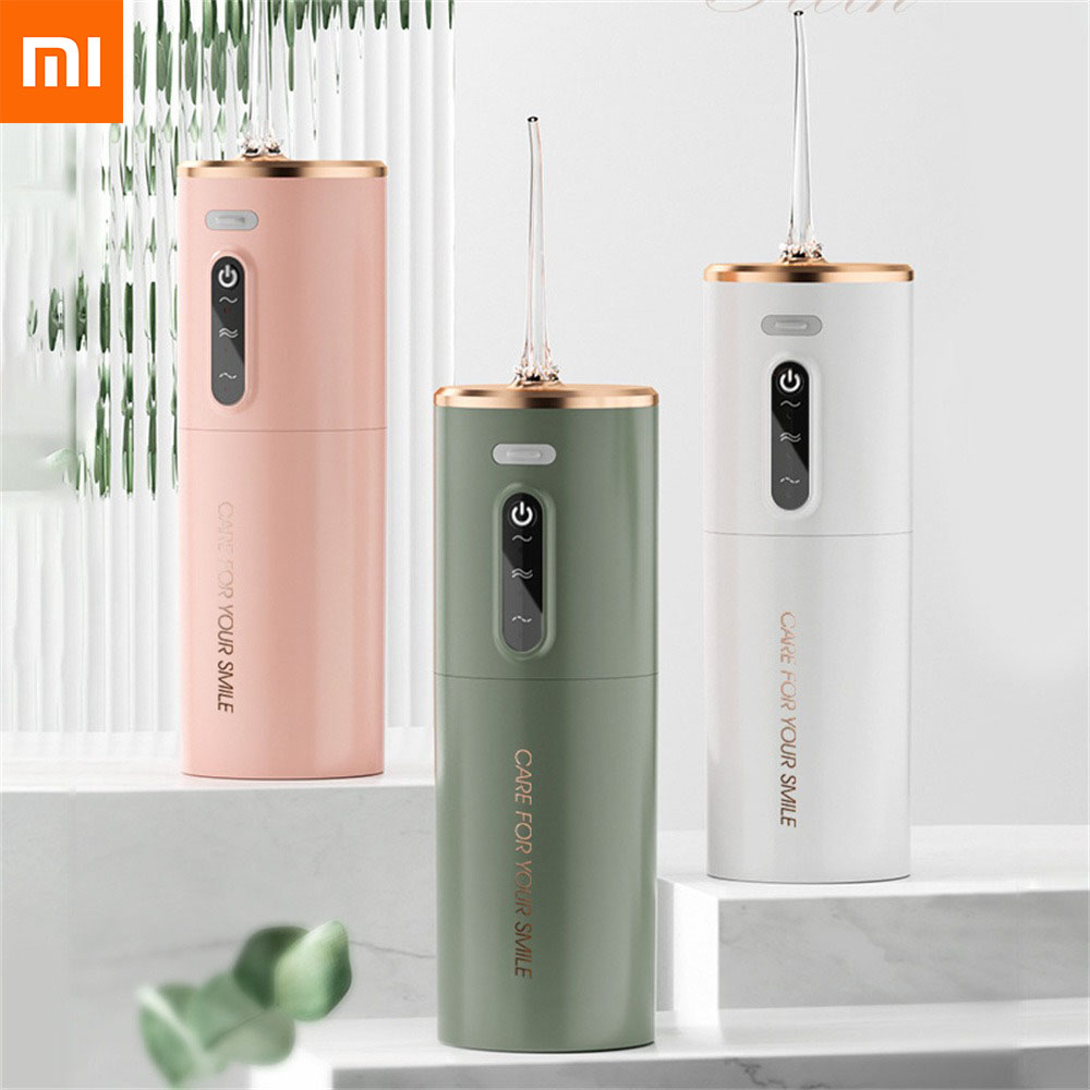 Xiaomi Munddusche Tragbare IPX7 Wasserdichte Wiederaufladbare Dental Wasser Flosser 3 Modi Zahnreiniger 280 ML Dental Wasser Jet