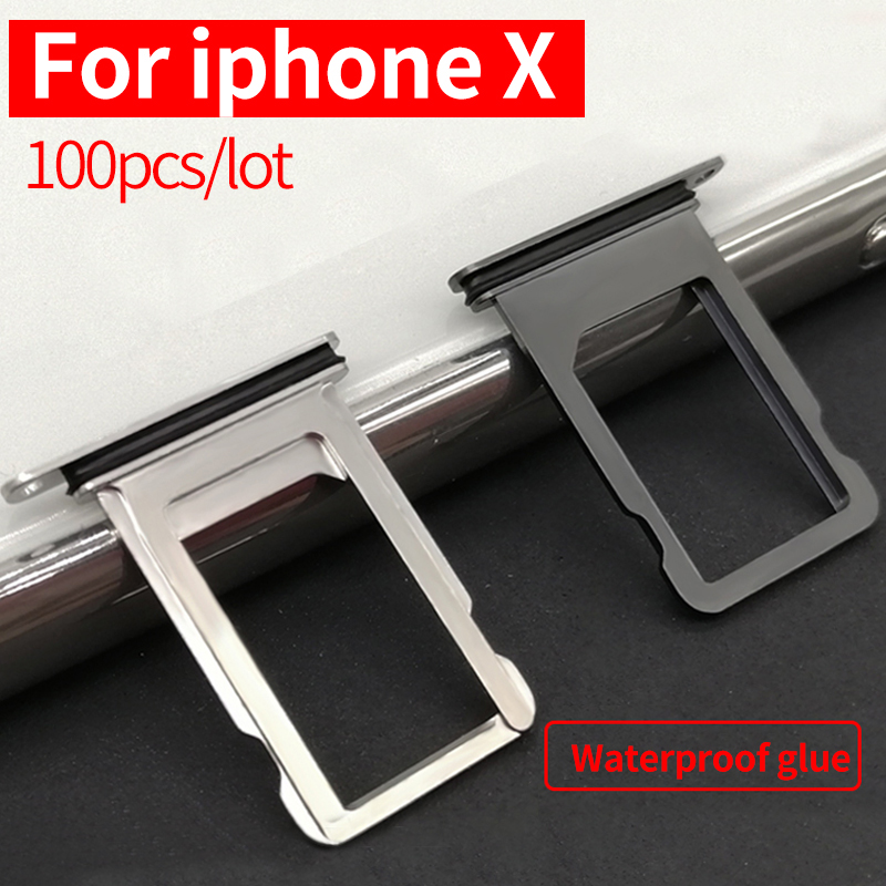 100 teile/los Für Iphone X SIM Karte Halfter Slot Tablett Container Adapter Stoßen Werkzeuge praktisch Zubehör Original