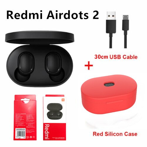 Originele Xiaomi Redmi Airdots 2 Tws Oortelefoon Draadloze Bluetooth Koptelefoon Stereo Ruisonderdrukking Microfoon Voice Control: Grijs