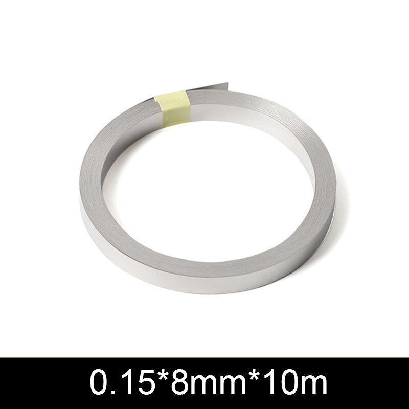 10 meter Cell Connector Nickel Strip Nickel-Plated Steel Strip Nickel-Plated Sheet Spot Welding Nickel Strip Nickel Strip 10 M: 0.15 8mm 10m