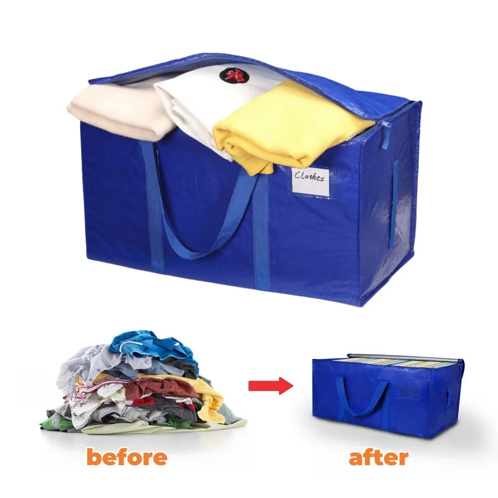 Bolsas para mover equipaje, bolsa de almacenamiento plegable, organizador de almacenamiento y cajas para mover alternativas, suministros de embalaje, bolsa de asas para acampar