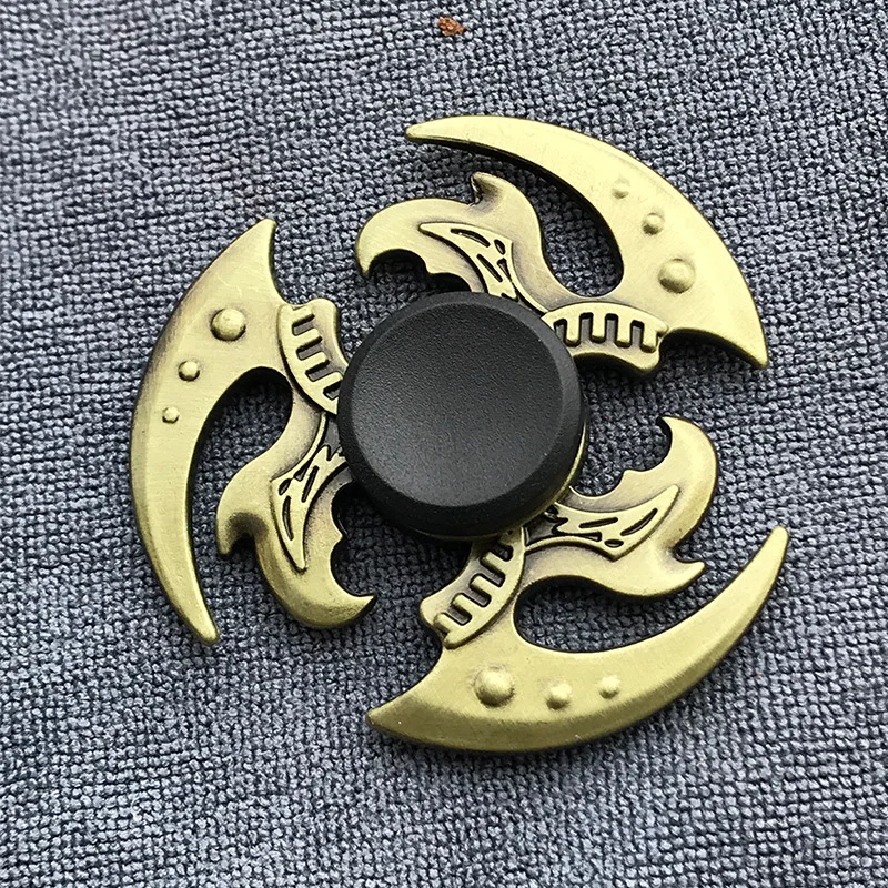 Bronze Farbe Metall Fidget Spinner R188 Stumm Lager Legierung Hand Spinner Stress Relief Dekompression Spielzeug für Kinder Erwachsene: Licht Grau