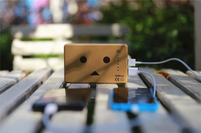 Japanese style Cheero Power Plus Danboard version 10400mAh Flavors Large capacity mobile power bank with Storage bag