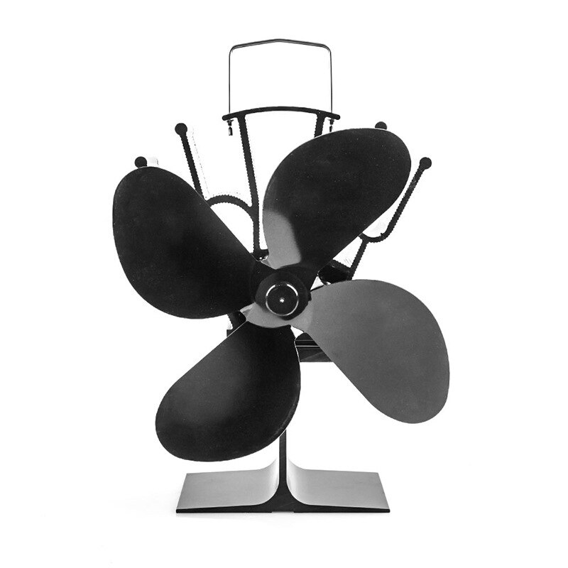 JOYLOVE Thermal Power Fan Four-leaf Wood-burning Stove Fan Ecological Fireplace Fan Wood Fireplace Fan