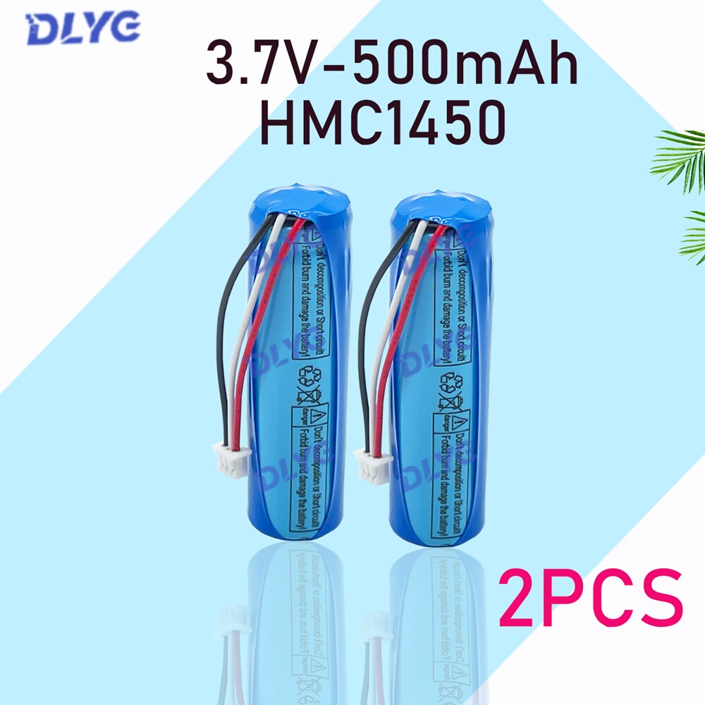 For 70mai Dash Cam Pro accessories 3.7V lithium battery HMC1450, car DVR car recorder special lithium battery500mAh: 2PCS