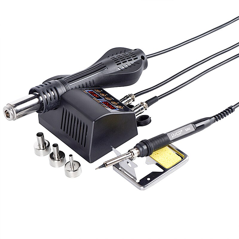 Jcd Soldeerstation Lcd Bga Smd 8898 Heteluchtpistool Us/Eu Attemperation Voor Mobiele-Telefoon Soldeerbout station Lassen Rework Tool