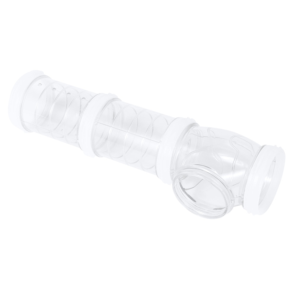 Accessoires de Cage d'exercice de Tube de raccords de Tunnel de Pipeline de bricolage externe de Hamster de jouets pour animaux de compagnie bleu et blanc