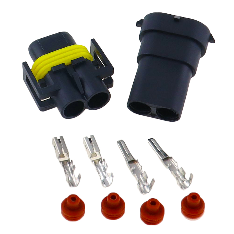 5 Set Delphi 2 Pin Female And Male Connector Fog Lamp Light H11 H8 H9 Lamp Socket