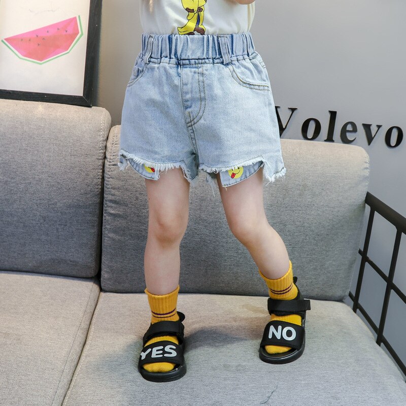 1 2 3 4 5 6 ans Bambin Filles Short Décontracté Short En Jean Pour Fille Enfants Shorts D'été Bébé Fille Pantalon En Denim Pour Enfants Short Neuf: Bleu / 18M
