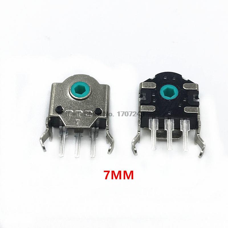 2Pcs Original TTC Mouse Encoder Highly Accurate 5/5.5/7/8/9/10/11/12/13MM Green Core 5 million life Mouse wheel decoder: 2Pcs 7MM