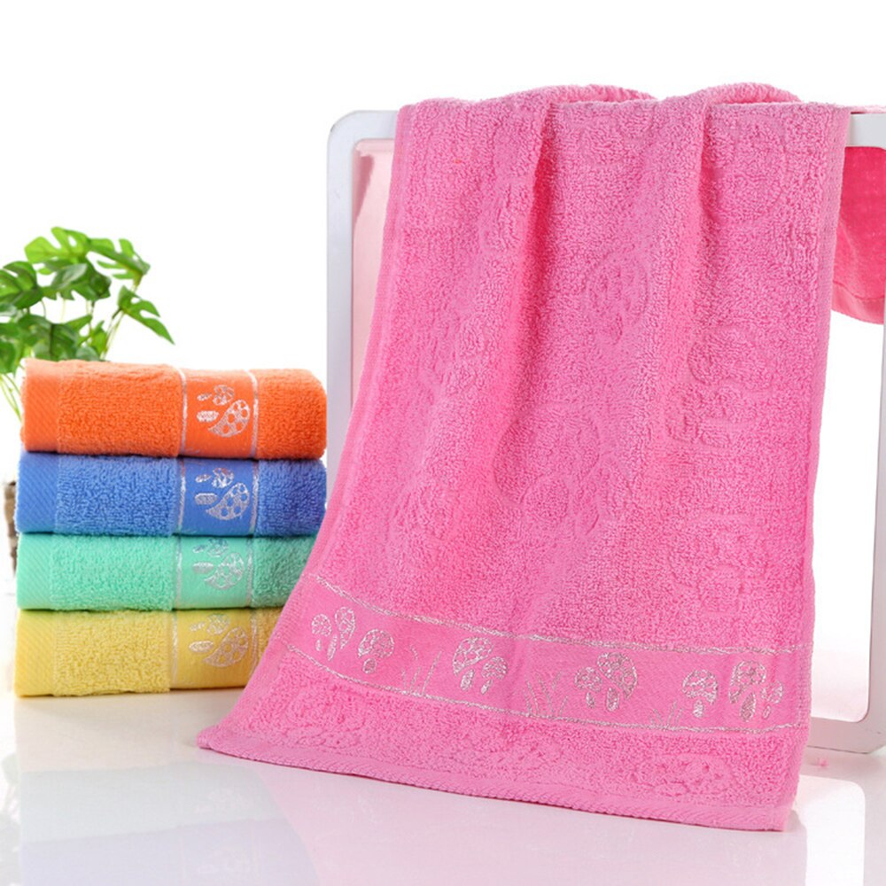 Ankom håndhåndklæde bowknot hurtigtørrende strand badehåndklæde bomuld ansigt klud blød absorberende bad vaskeklud: Rød