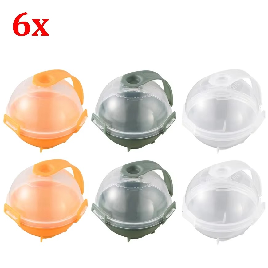 Machine à glaçons ronde 1/12x, moule à boules de glace, réfrigérateur en plastique réutilisable, moules sphériques de bricolage, outils de cuisine, moule de Hockey à congélation rapide: Or