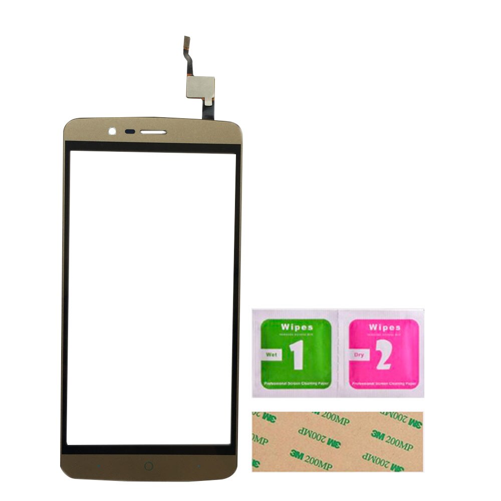 Panel de pantalla táctil de teléfono para Elephone P8000 Sensor de pantalla táctil Lente de Cristal Frontal pieza de reparación herramientas 3M pegamento