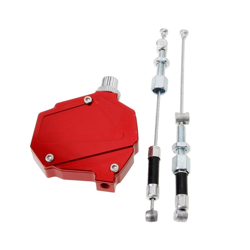 CNC Universal Stunt Clutch Easy Pull Cable System Motorcycles For Honda Yamaha: Red
