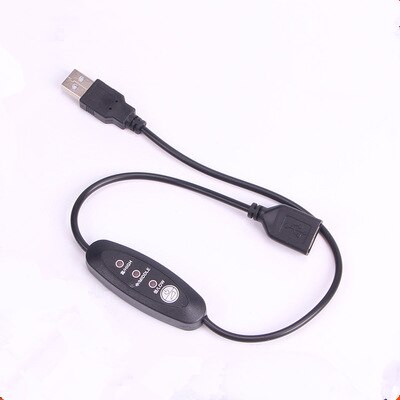 USB 5V-12V Temperature Controller Heater Thermostat 3-speed Adjustable 24W 45CM