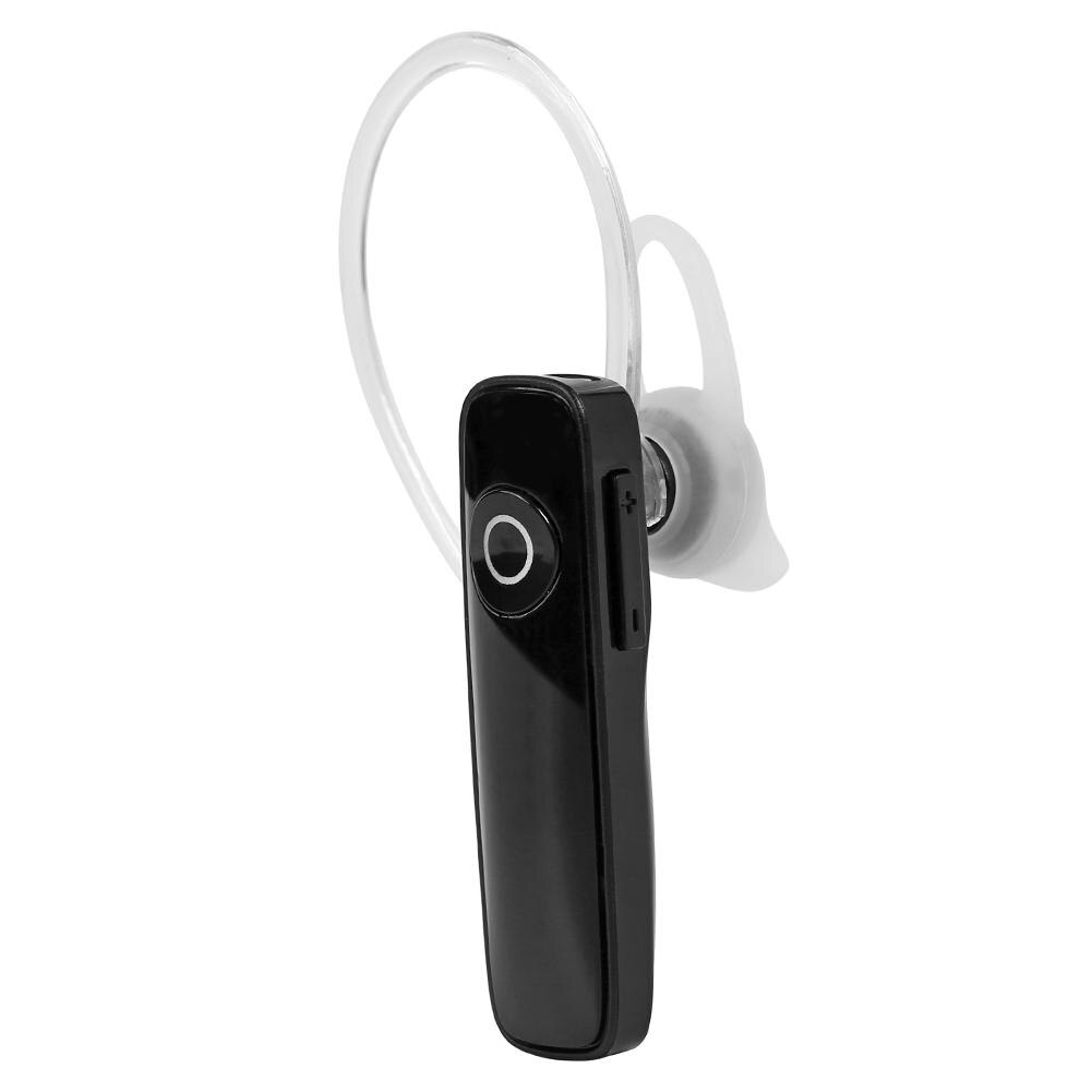 M165 Wireless Bluetooth Earphone In-ear Single Mini Earbud Hands Free Call Stereo Music Headset with Microphone for Smart Phones: Black