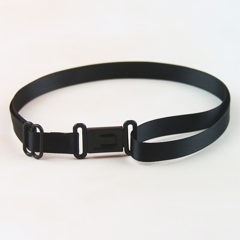 1PC Men Women Kids DIY Accessories Bow Tie Adjustable Polyester Belt With Clip Bowtie Black White Elastic Strap Extender Bands