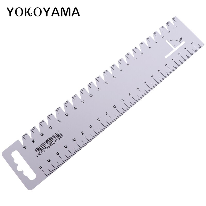 YOKOYAMA-Regla de espesor de retales de plástico, medidor de medida, herramientas de medida de costura de ropa, paños para el hogar, sastres, regla curva artesanal