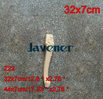 Z22 -32 x 7cm træ udskåret onlay applikation tømrer mærkat træ arbejder tømrer bord ben