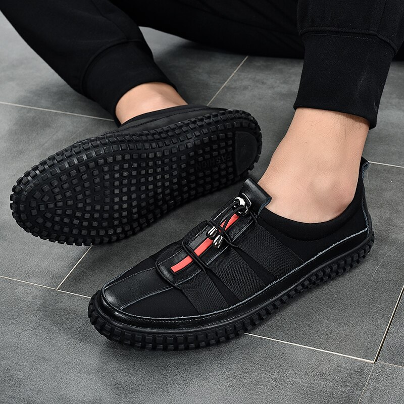 Hommes décontracté Chaussures Vulcanisées D'été Tissu Noir Chaussures Chaussures Plates Chaussures De Loisirs Chaussures Plates Chaussures de Skate Chaussures de Toile Mocassins