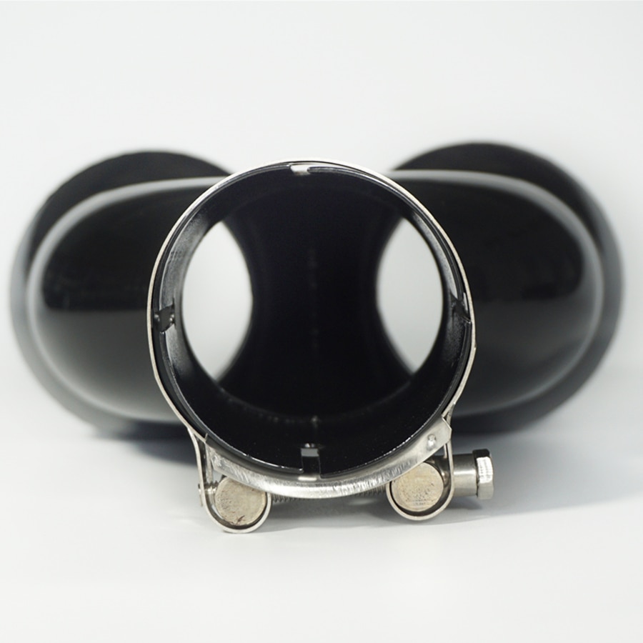 Dolphin Type Exhaust Back Box, 3" Inlet, 3.5" Tailpipe