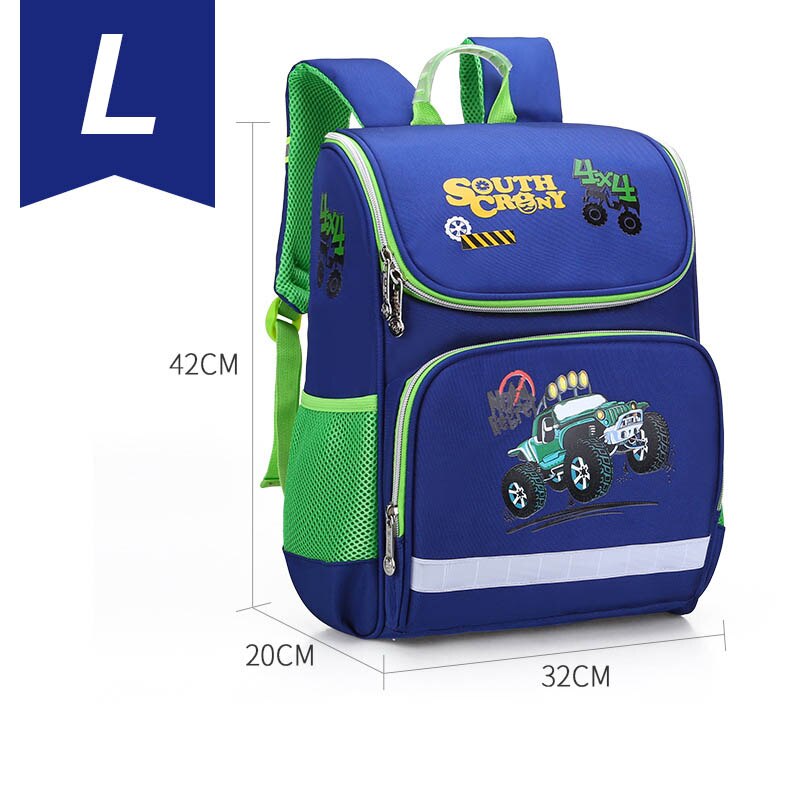Kinderen Rugzakken School Tassen Voor Meisjes Vlinder Afdrukken Waterdichte Leuke Student Schooltassen: large size blue