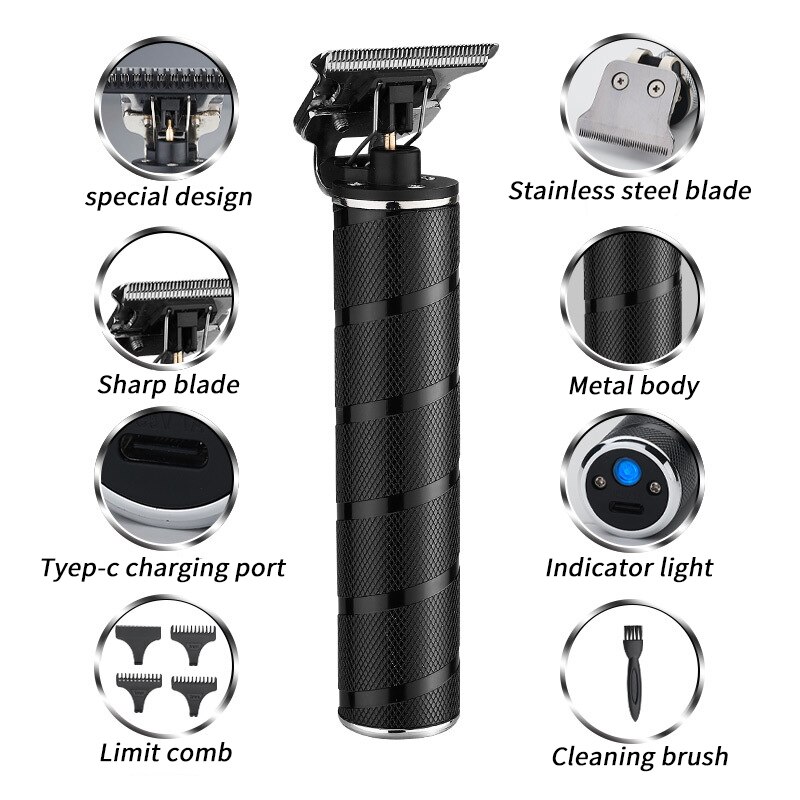 T9 Retro Pomade Hair Cutter Carving Shaver Electric Hair Trimmer Household Hair Clipper