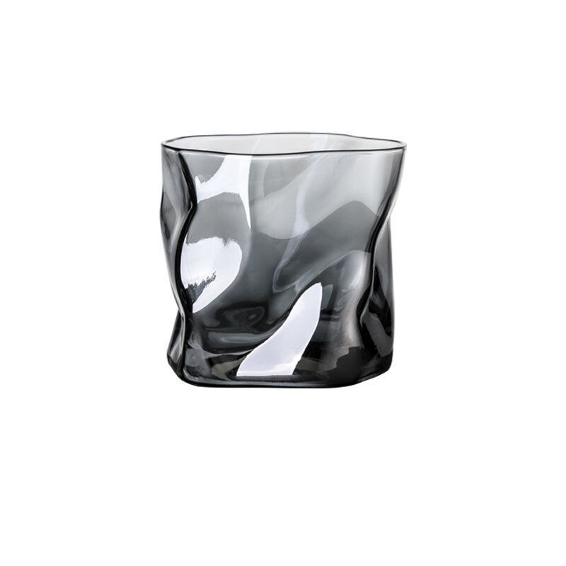 Irregular Shape Whiskey Glasses Artwork Wrinkle Whiskey Cognac Brandy Snifters Cup XO Tumbler Crystal Whiskey Glasses: 1pc 06
