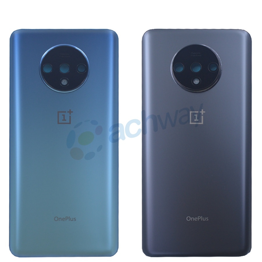 Alkuperäinen oneplus 7t takalasin takakotelon kannen vaihto takaoven paristokotelo oneplus 1+7t : lle kameran linssillä