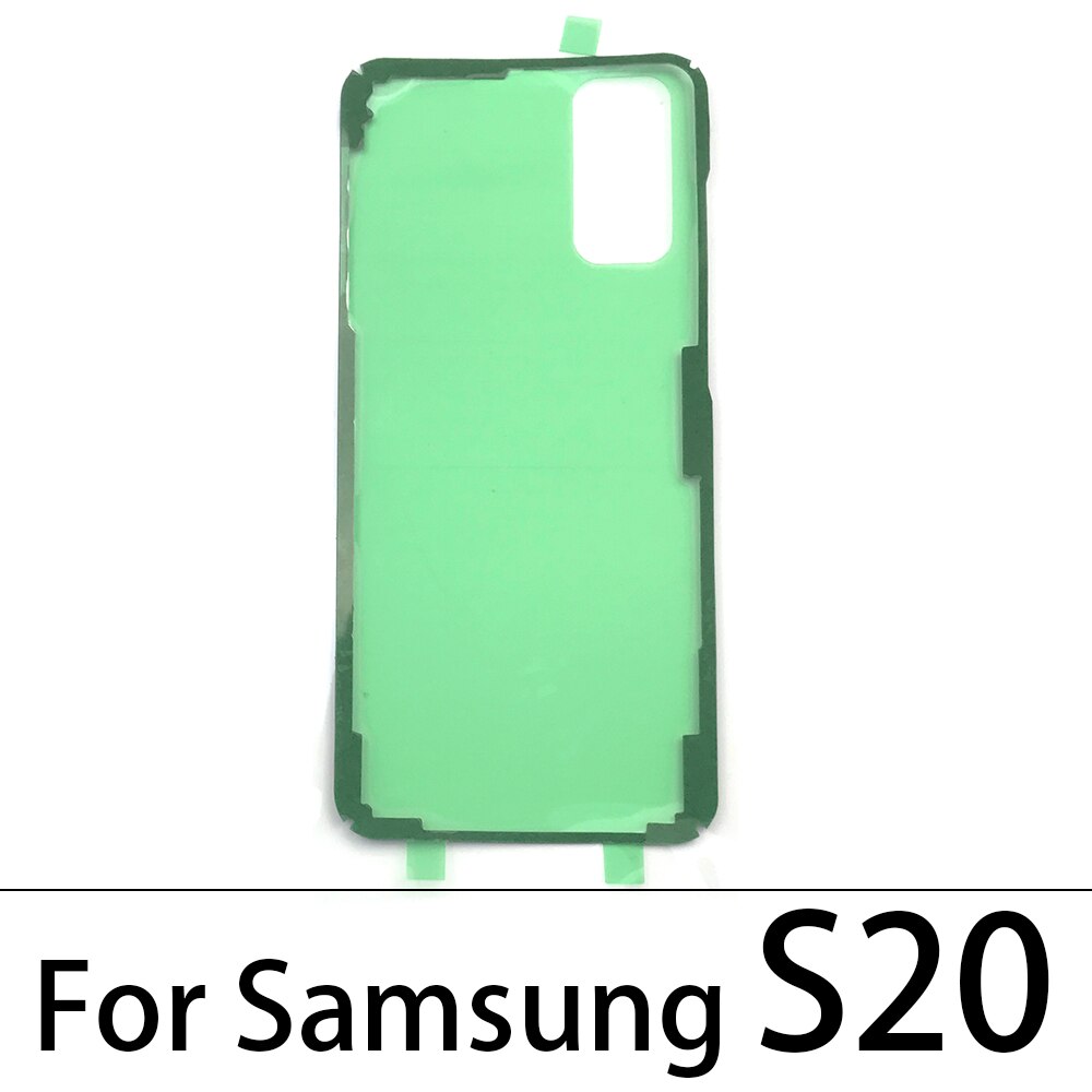 5Pcs Back Behuizing Batterij Cover Met Lijm Sticker Voor Samsung A10 A20 A30 A50 A60 A70 S20 ultra S20 Plus: S20