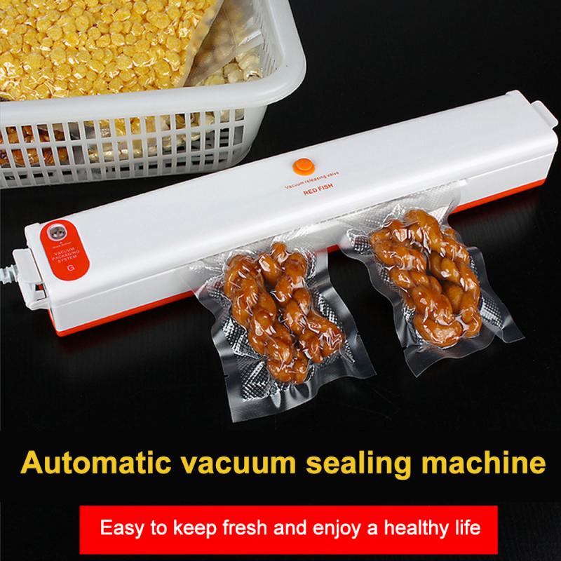 Huishoudelijke Food Vacuum Sealer Verpakking Machine Film Sealer Vacuüm Verpakker Inclusief 10 Stuks Zakken Keuken Accessoires