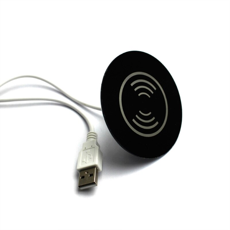 Embedded Desk Wireless Charger Headphone Wireless Charging Desktop Grommet Power Wireless Charging Pad 7.5/10W