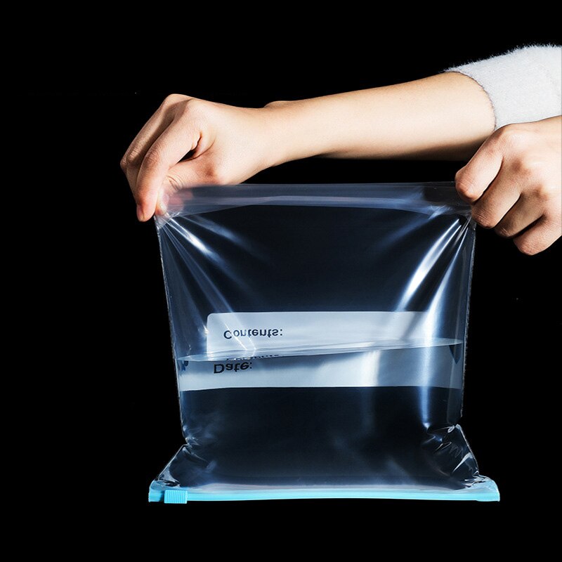 10 Stuks Herbruikbare Verse Rits Zak Voor Voedsel Plastic Zakken Fruit Groente Ziplock Voedsel Zak Keuken Voedsel Opbergtas organizer