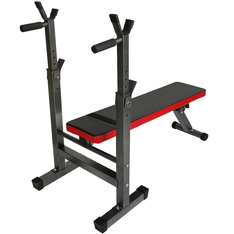 Weight Bench Adjustable Folding Weight Bench Hyperextension 2 In 1 Anti-argento Household Barbell Fitness Equipment HWC: Red