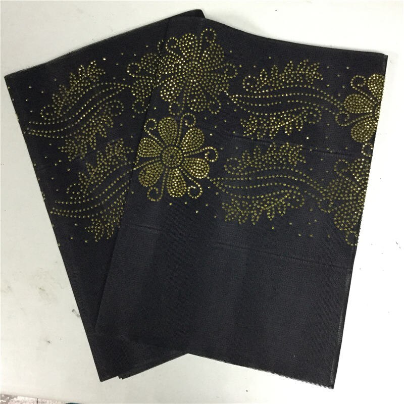 Couvre-gel africain Aso Oke, enveloppement de gelée avec perles et pierres, nigéria, cravate de tête pour fête AH30: No11
