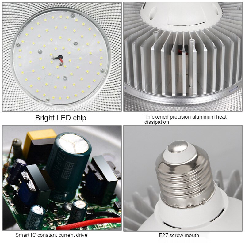 High Bay Opknoping Licht Led Ufo Fabriek Magazijn Lichtpunt Daglicht Industriële Bay Verlichting Voor Magazijn Workshop Lampen