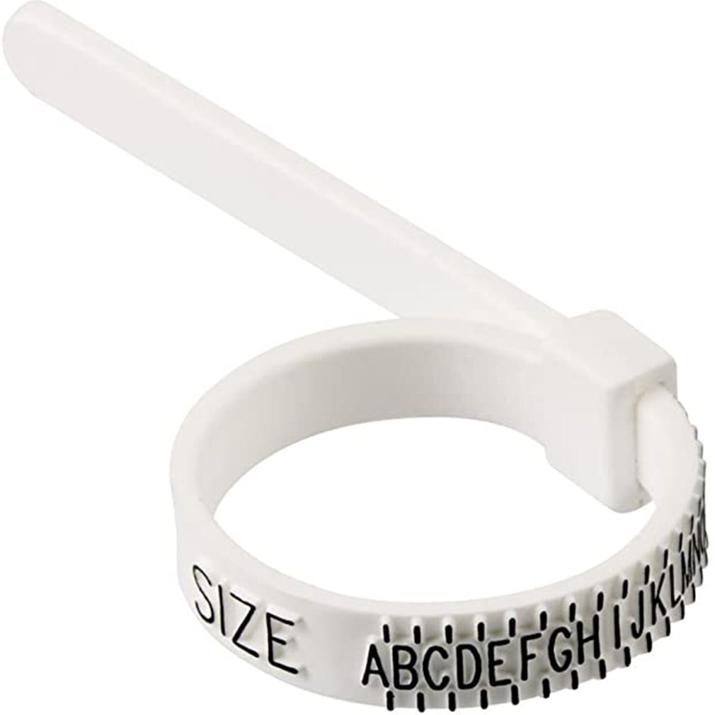 Size Ring Sizer Plastic Finger Sizing Measurement Belt Uk Ring Size Measurement Check Your Size Ring Sizer Measure Finger Size: Default Title