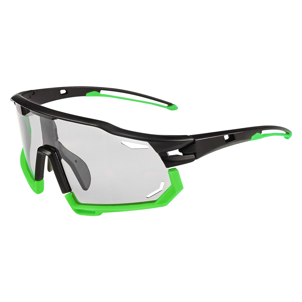Photochromic Sports Glasses Men's and Women's Polarized Bike Eyewear Mountain MTB Cycling UV400 Sunglasses Bicycle Road Goggles: black